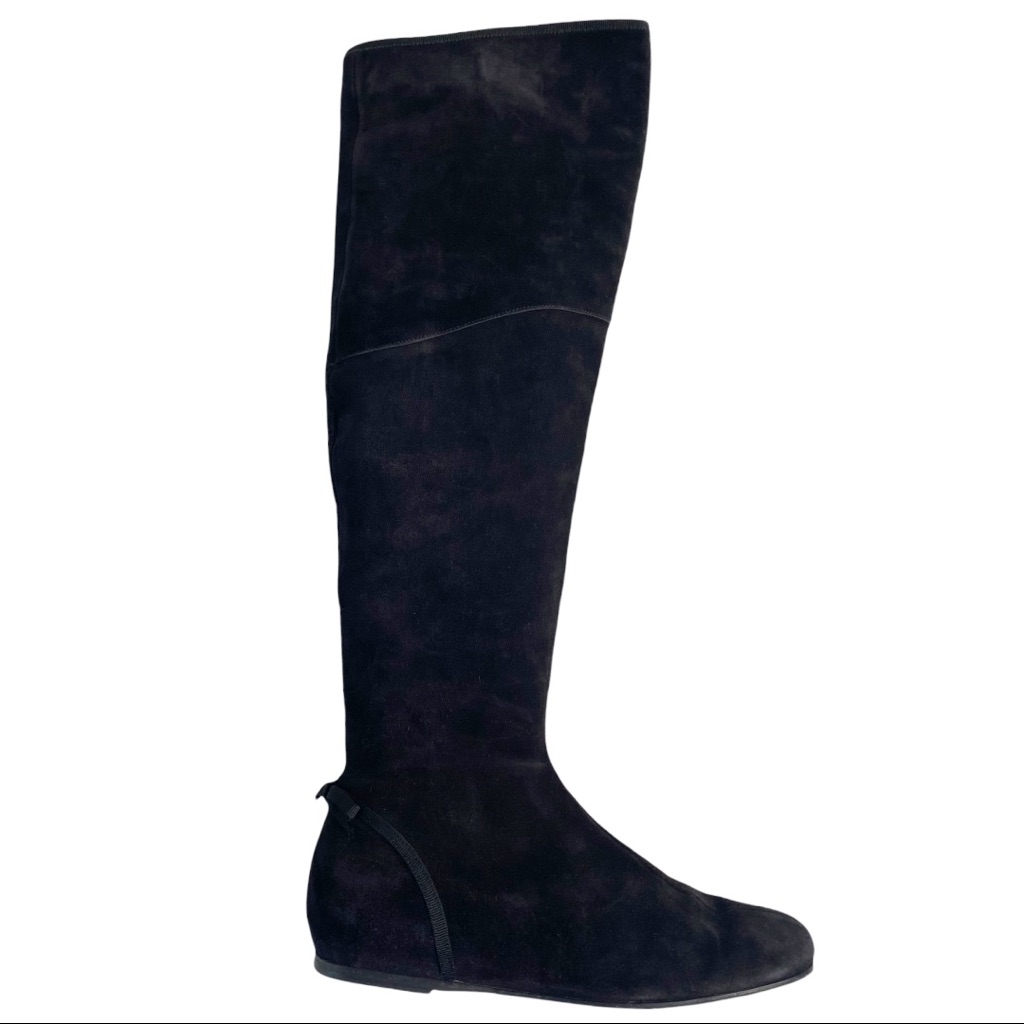 Salvatore Ferragamo Suede Over The Knee Boot | 9b